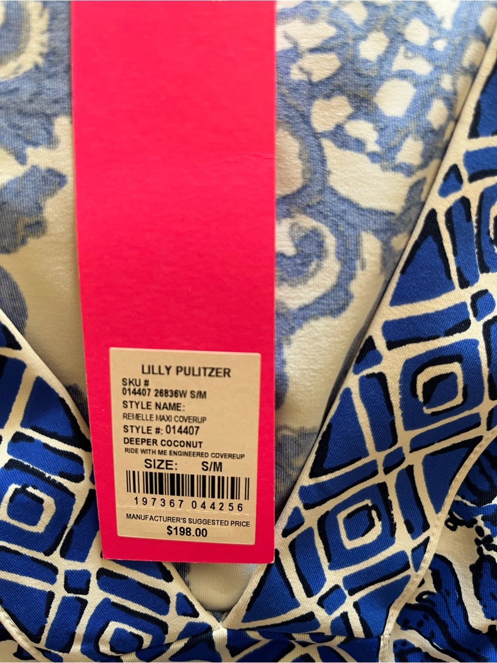 Lilly Pulitzer Women's Remelle Coral Belted Maxi Dress in Deeper Coconut - Picture 5 of 5